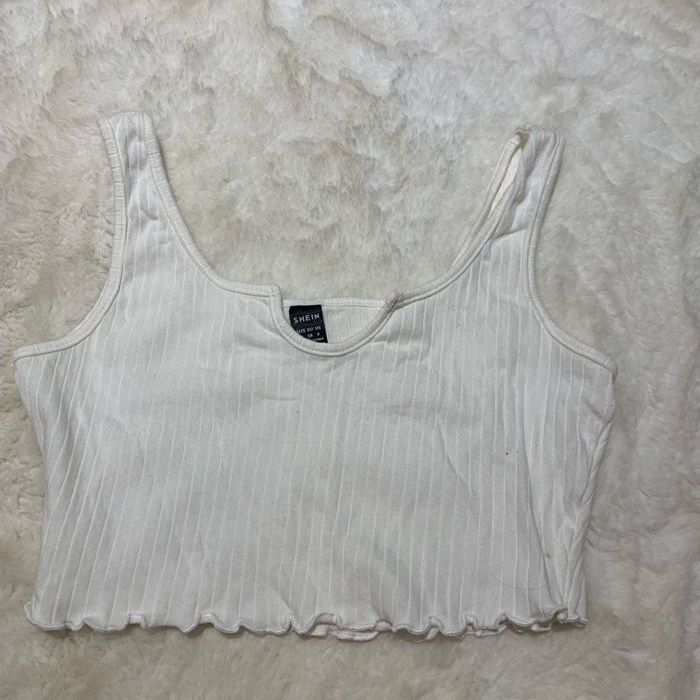 White crop top